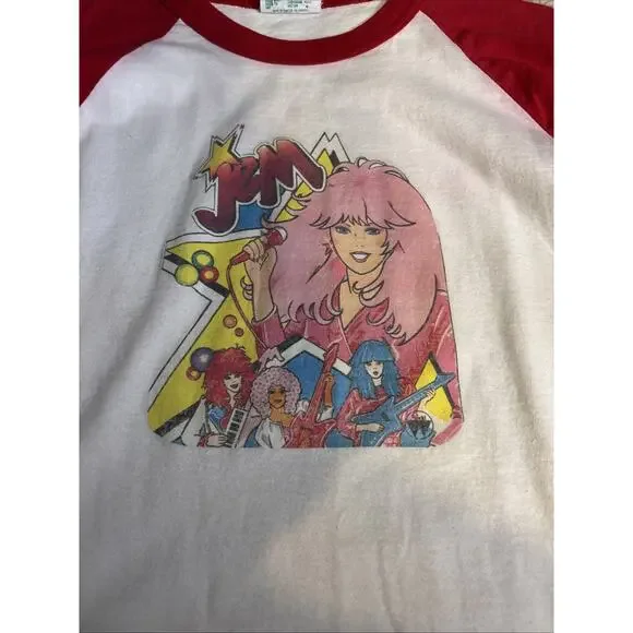Vintage 80s Jem And The Holograms Ragland Shirt Medium 21x28